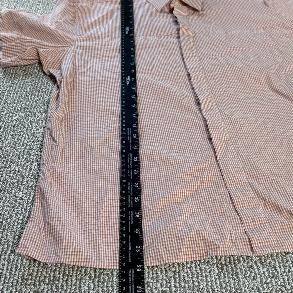 Banana Republic Men’s XL Short Sleeve Dress Shirt Check Pattern - Picture 5 of 5